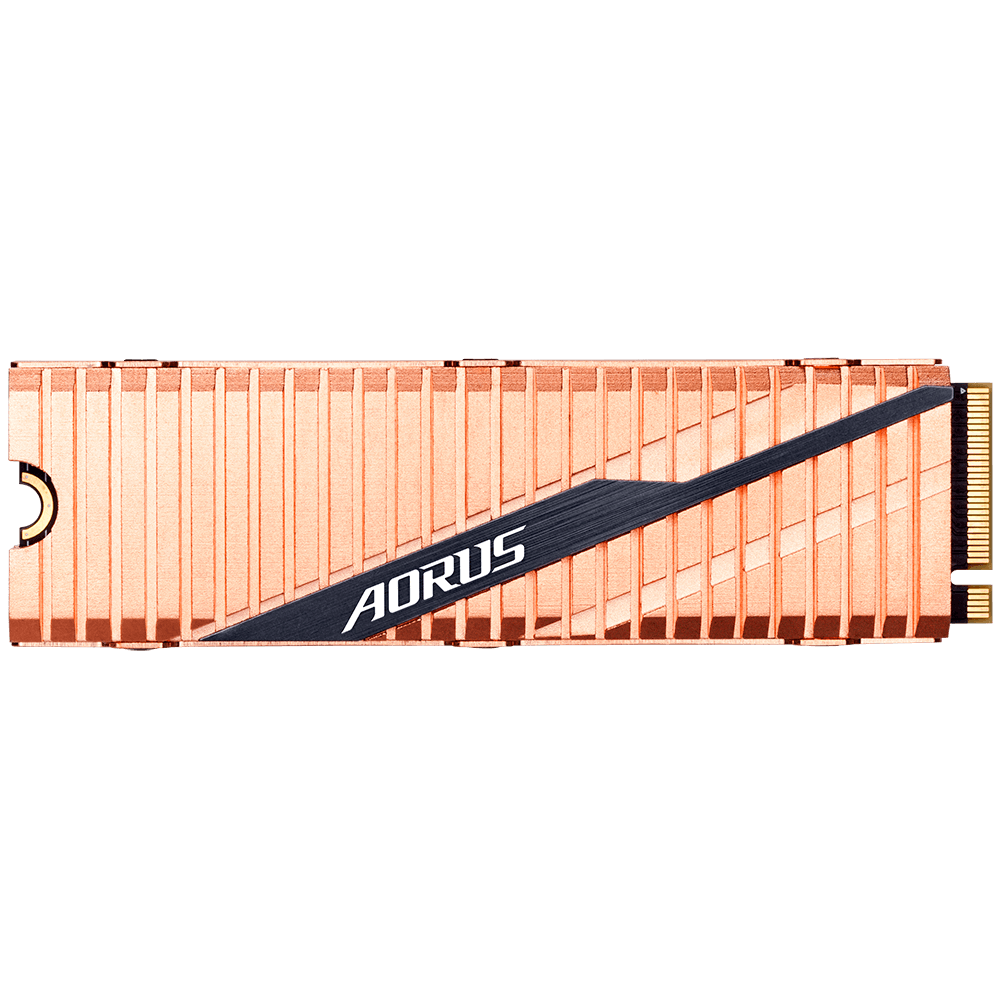 Gigabyte AORUS TLC SSD M.2(2280) NVMe PCIE 4x4 1TB Read: 5000MB/s(750k IOPs) Write: 4400MB/s(700k IOPs) 1GB DDR4 Cache 6.6W 5 Years Limited