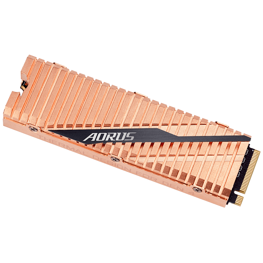 Gigabyte AORUS TLC SSD M.2(2280) NVMe PCIE 4x4 2TB Read: 5000MB/s(750k IOPs) Write: 4400MB/s(700k IOPs) 2GB DDR4 Cache 6.6W 5 Years Limited