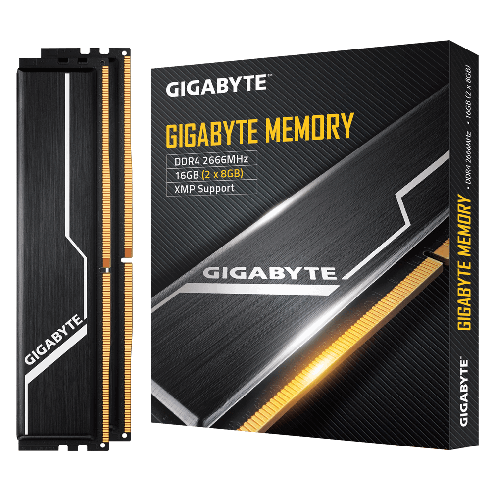 Gigabyte Gaming DDR4 2x8GB 2666MHz(XMP) CL16-16-16-35(XMP) 1.2V Unbuffered NON-ECC Limited Lifetime