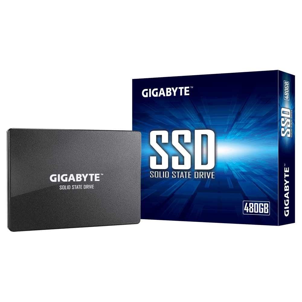 Gigabyte SATA SSD 2.5" 480GB Read: up to 550MB/s(75k IOPs) Write: up to 480MB/s(70k IOPs)  Limited
