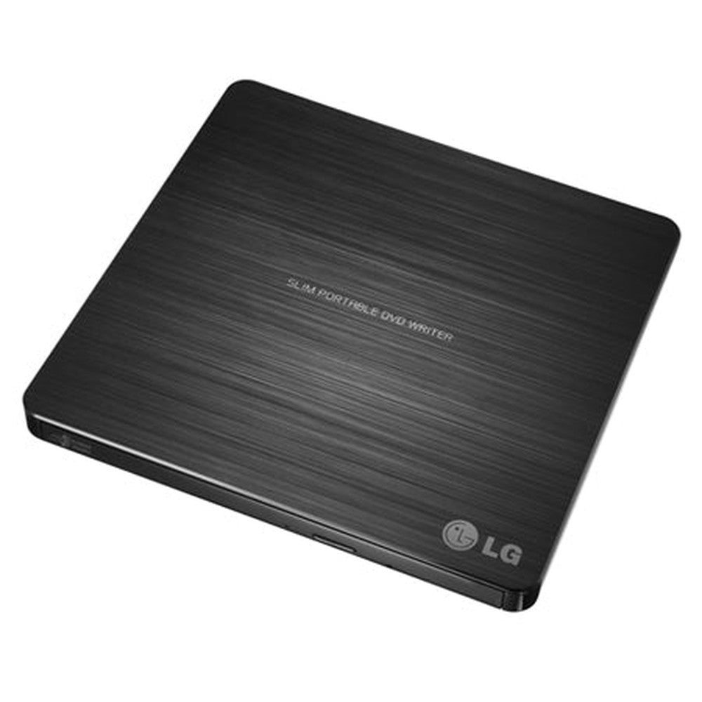 LG SLIM PORTABLE EXTERNAL DVD-RW DRIVE USB2.0 8X DVD24X CD WRITE black