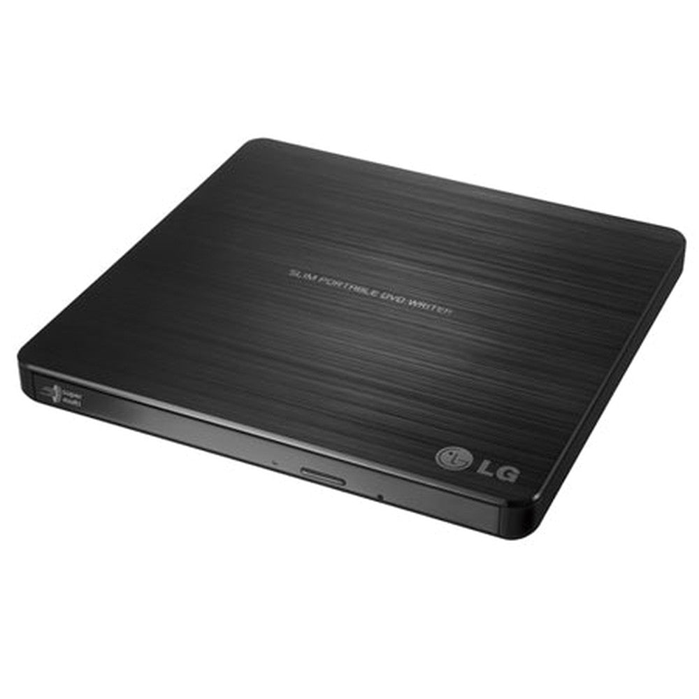 LG SLIM PORTABLE EXTERNAL DVD-RW DRIVE USB2.0 8X DVD24X CD WRITE black