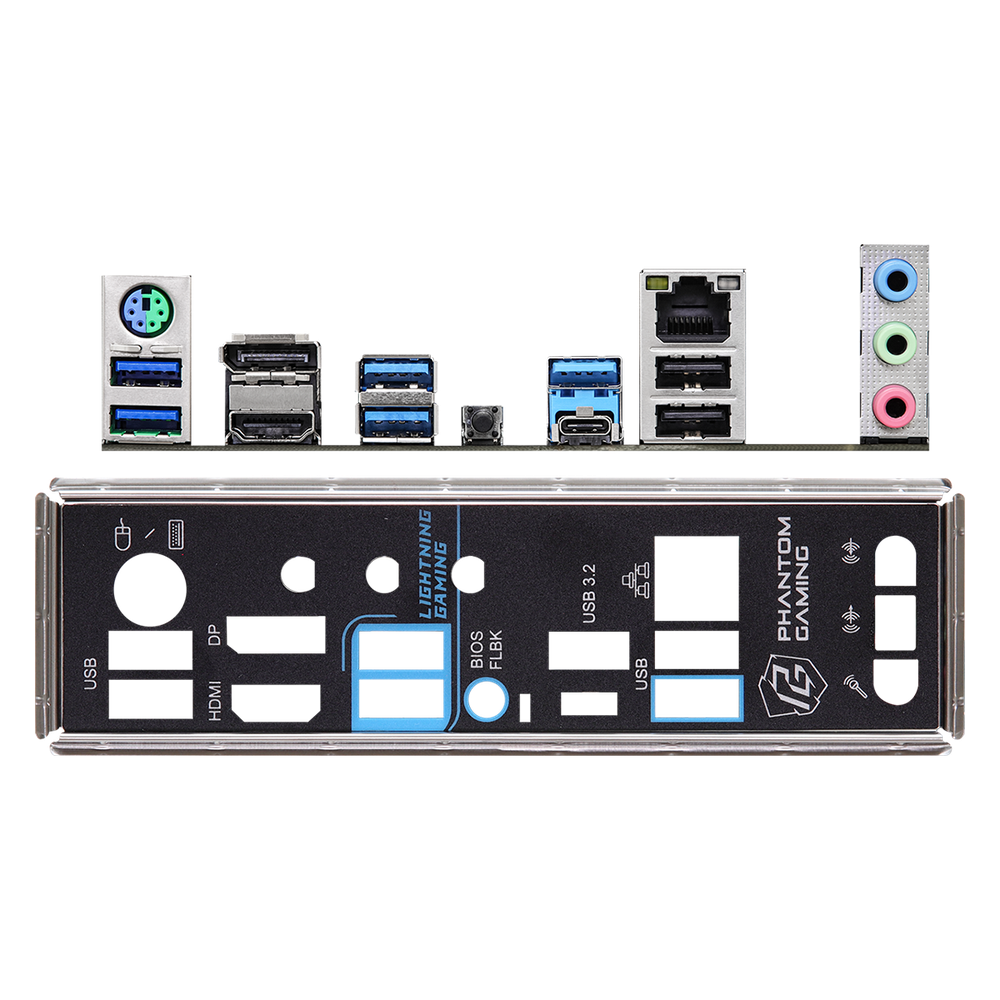 H670 Chipset Micro ATX9.6*9.6 6 PCB Layer 6+1 Dr.MOS 4 DIMMs DDR4 Dura Caps PCIe x16 2 (4.0x16 3.0x4) HDMI DP SATA3 4