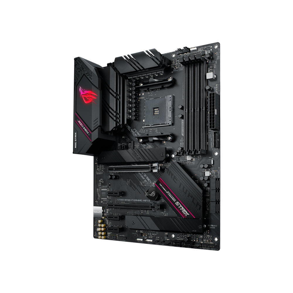 Asus AMD B550 Ryzen AM4 Gaming ATX motherboard with PCIe 4.0 12+2 teamed power stages Intel 2.5 Gb Ethernet WiFi 6E SATA 6 Gbps USB 3.2 Gen 2