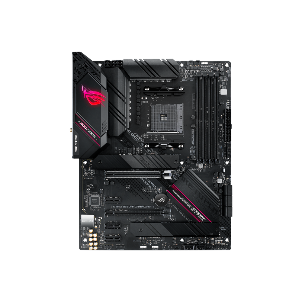 Asus AMD B550 Ryzen AM4 Gaming ATX motherboard with PCIe 4.0 12+2 teamed power stages Intel 2.5 Gb Ethernet WiFi 6E SATA 6 Gbps USB 3.2 Gen 2