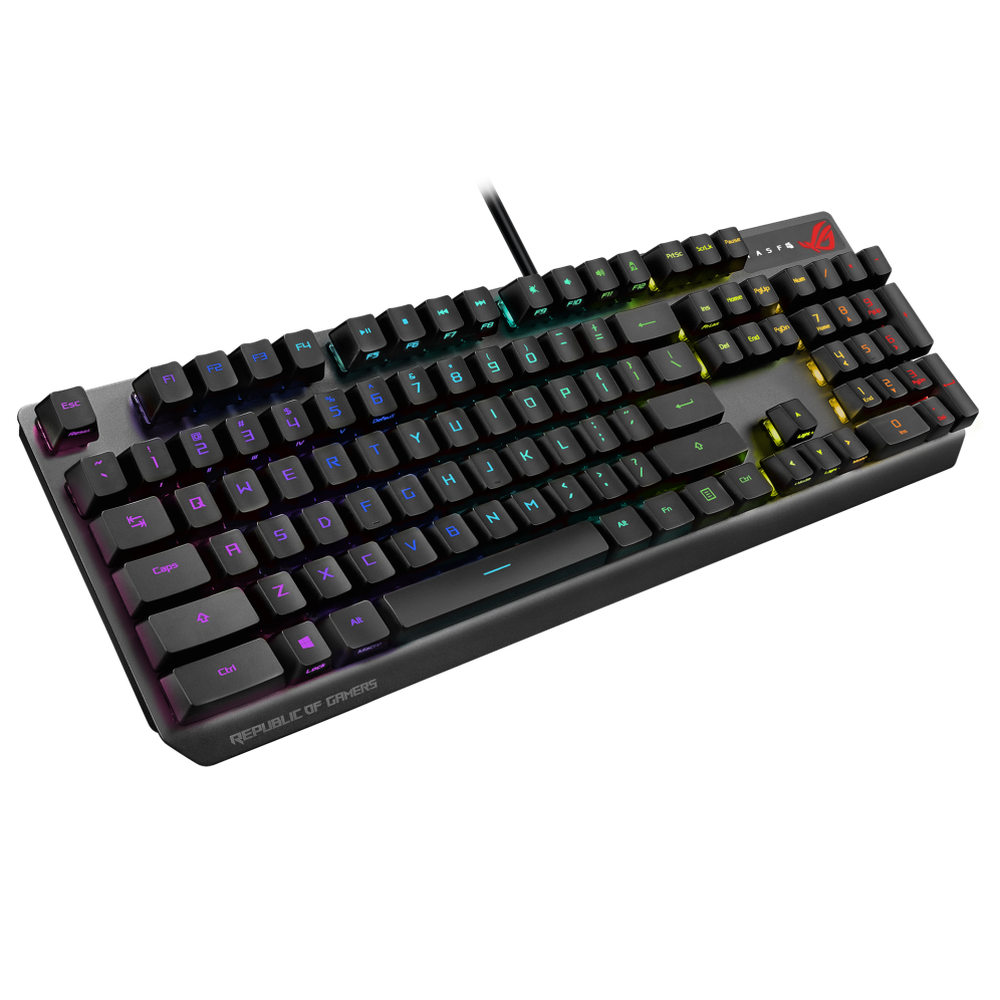 Asus ROG RX Optical Mechanical Switches all-round Aura Sync RGB illumination IP56 water and dust resistance