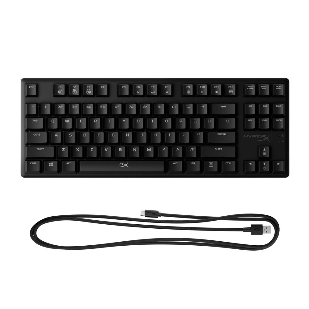 HP HyperX Alloy Origins Core - Mechanical Gaming Keyboard - HX Red (US Layout) Tenkeyless with detachable cable Three adjustable keyboard angles