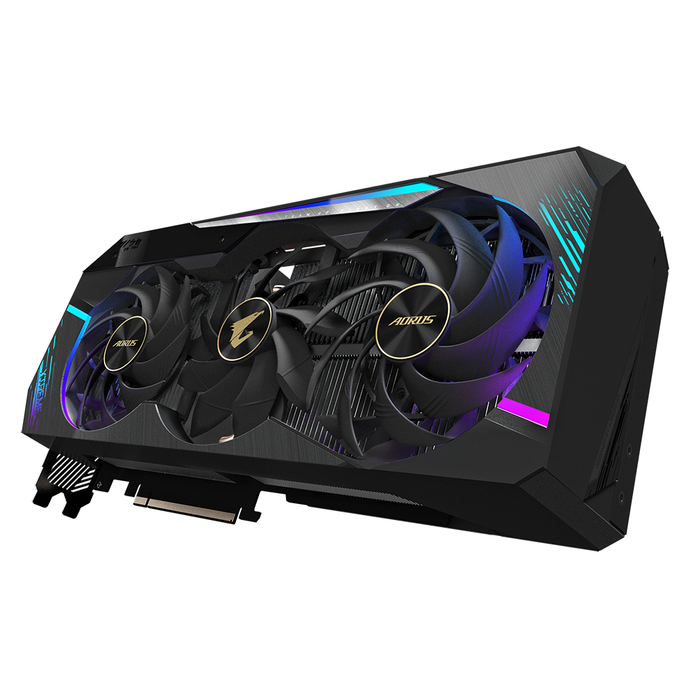 Gigabyte NVIDIA GeForce RTX 3090 24GB GDDR6X 384-bit memory MAX-COVERED cooling LCD Edge View RGB Fusion 2.0 6 video outputs
