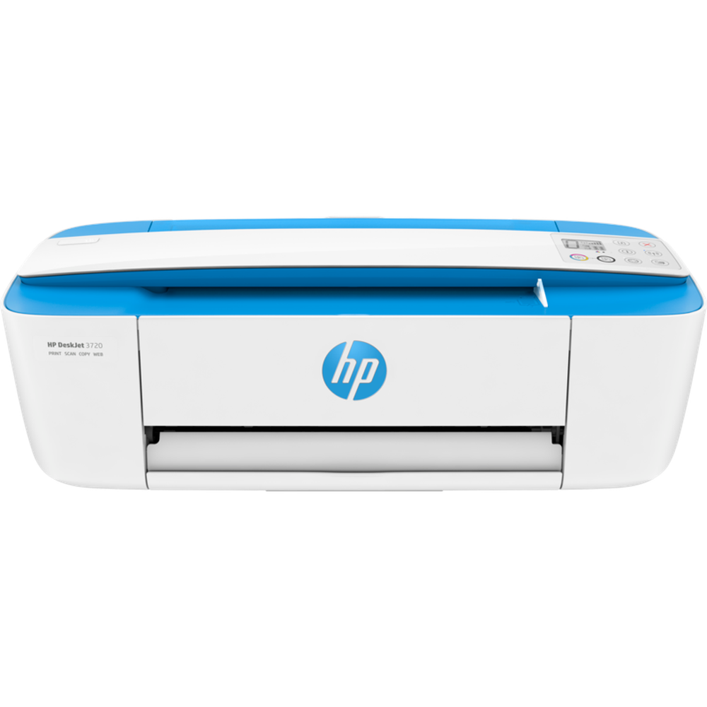 HP DeskJet 3720 All-in-OnePrint copy scan wireless64MBUp to 19 ppmUp to 1000 pages/mth360 MHz3.34kg