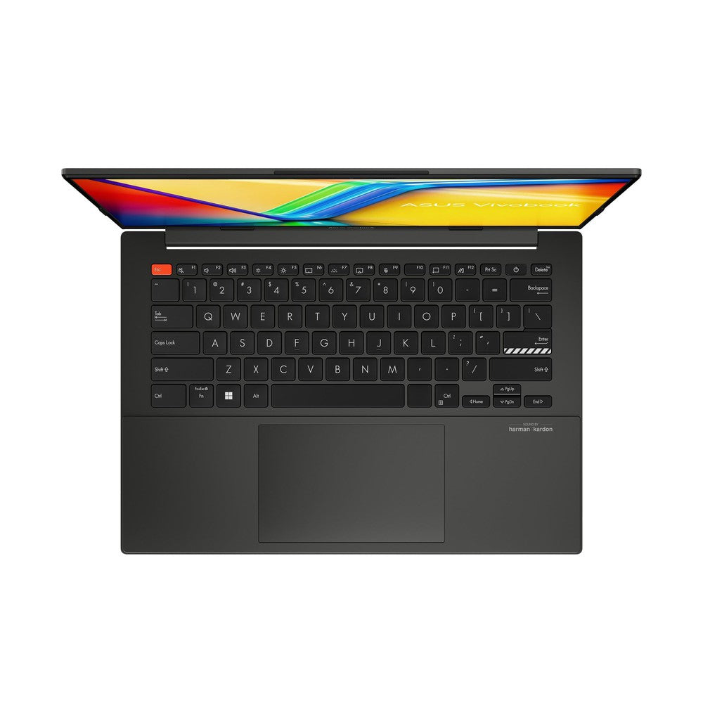 Asus Vivobook S 14 OLED - INTEL I9-13900H/14.5"/3K (2880 x 1800) OLED 16:10 aspect ratio/LPDDR5 16G [ON BD.]/1TB PCIEG4/Midnight Black/Win11 Pro/ 1YR