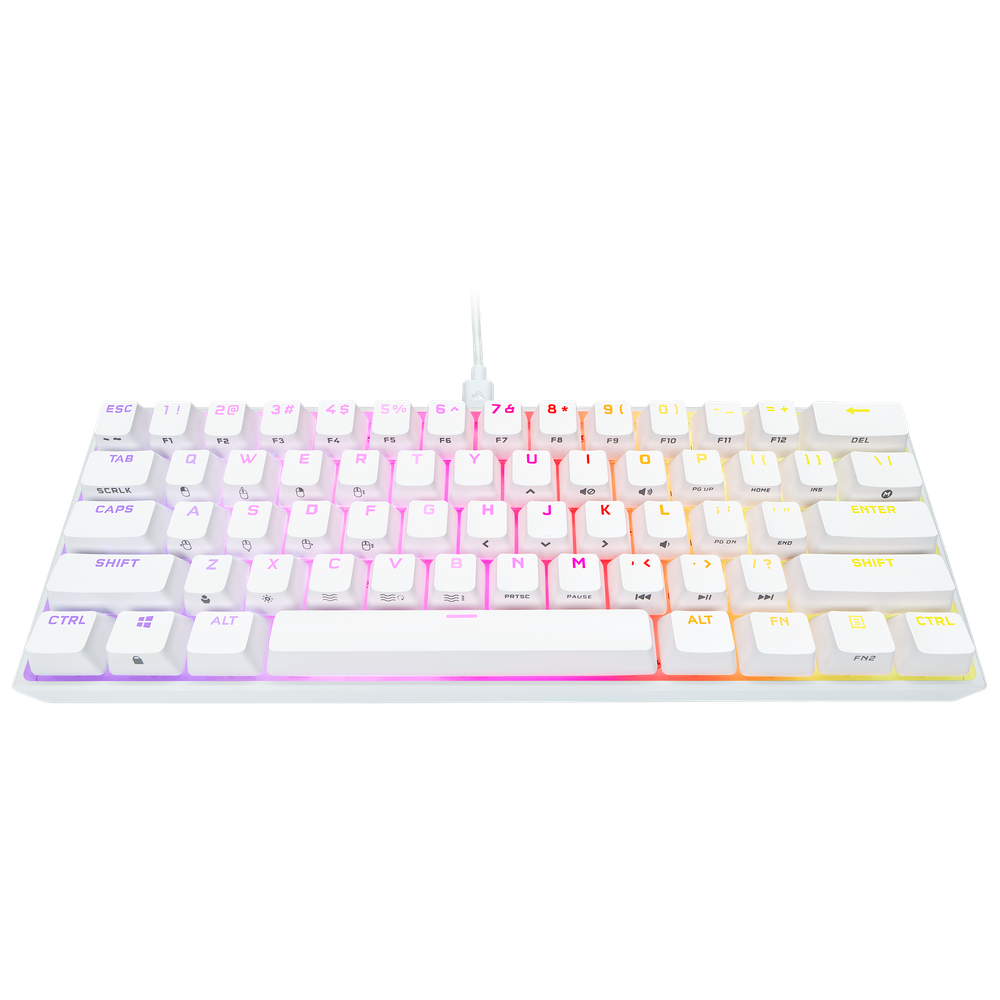Corsair K65 RGB MINI 60% mechanical gaming keyboard CHERRY MX SPEED WHITE