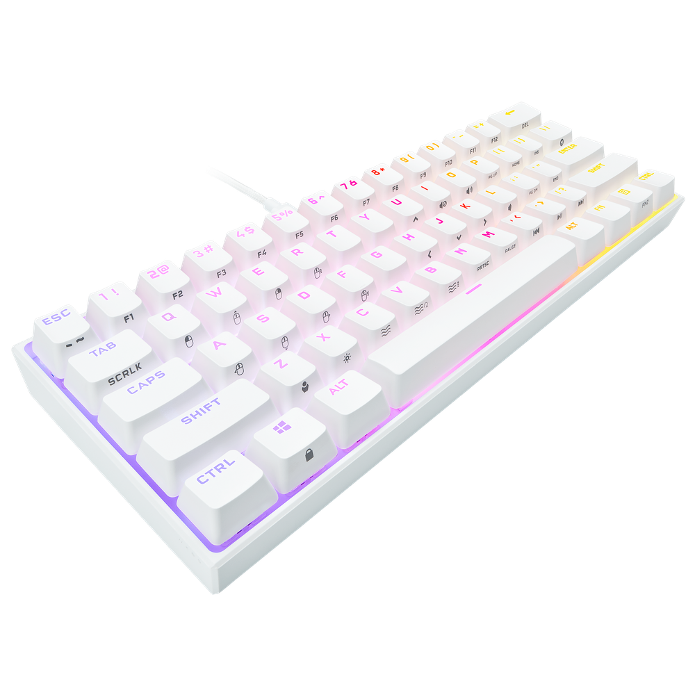 Corsair K65 RGB MINI 60% mechanical gaming keyboard CHERRY MX SPEED WHITE