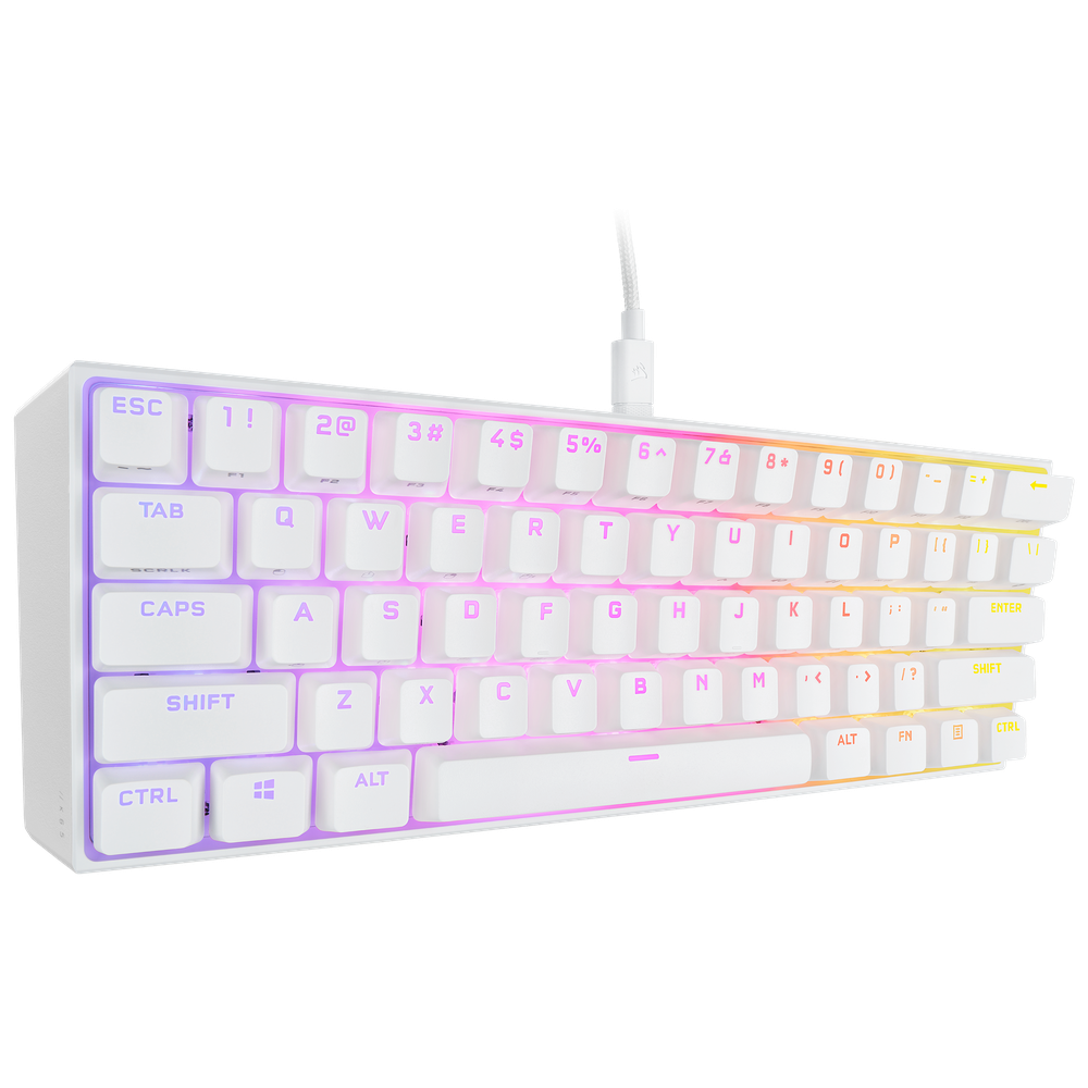 Corsair K65 RGB MINI 60% mechanical gaming keyboard CHERRY MX SPEED WHITE