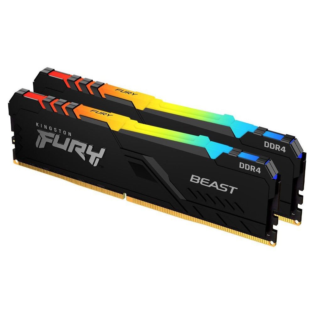 Kingston 32GB 3600MT/s DDR4 CL18 DIMM (Kit of 2) FURY Beast RGB