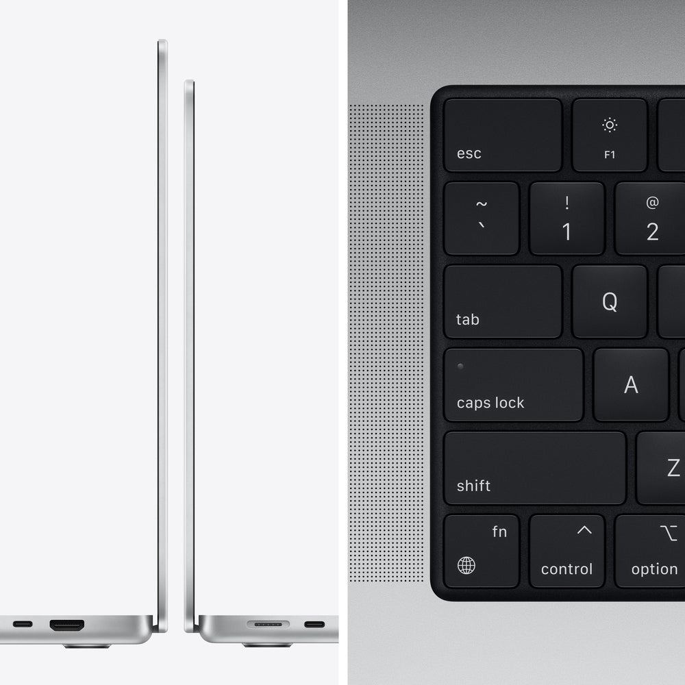 Apple 14-inch MacBook Pro: Apple M1 Pro chip with 8-core CPU and 14-core GPU 512GB SSD - Silver