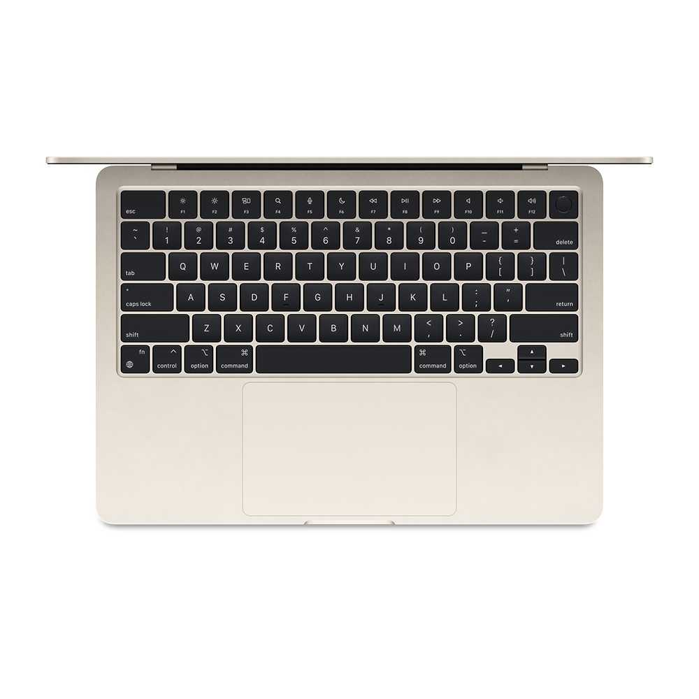 Apple 13-inch MacBook Air: Apple M3 chip with 8-core CPU and 10-core GPU 8GB 512GB SSD - Starlight