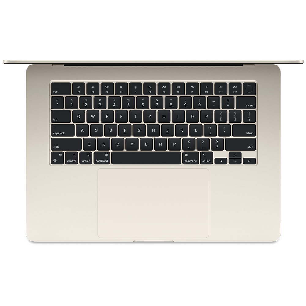 Apple 15-inch MacBook Air: Apple M2 chip with 8-core CPU and 10-core GPU 512GB - Starlight