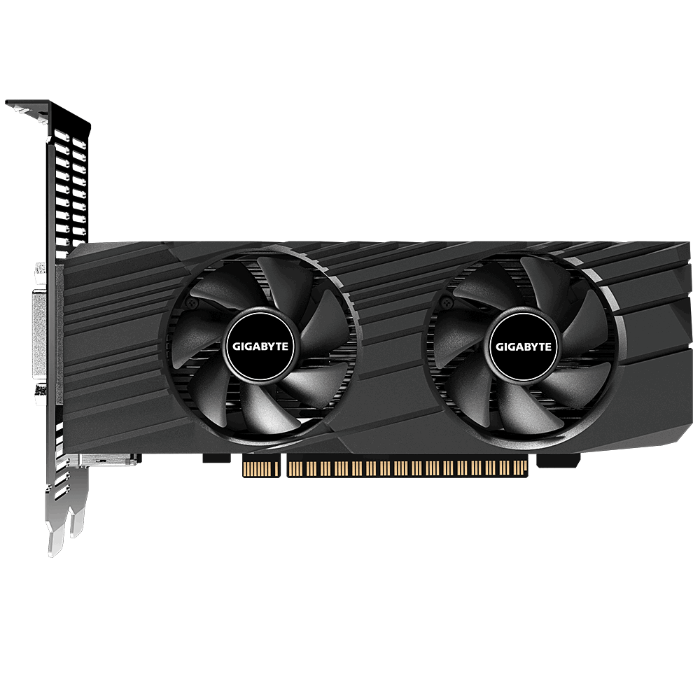 Gigabyte NVIDIA GTX 1650 Low Profile OC 1695MHz 4GB GDDR5 1xDP 1xHDMI 1x DVI ATX 2xFans 300W