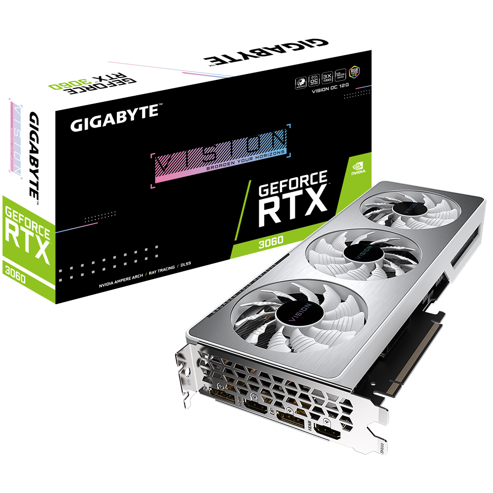 Gigabyte NVIDIA GeForce RTX™ 3060 VISION OC 12G (rev. 2.0)