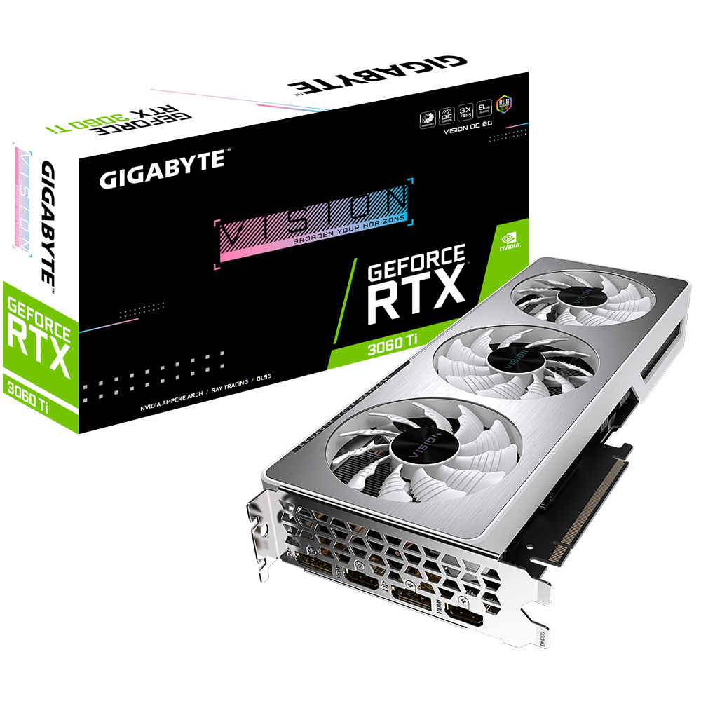 Gigabyte NVIDIA GeForce RTX™ 3060 Ti VISION OC 8G (rev. 2.0)