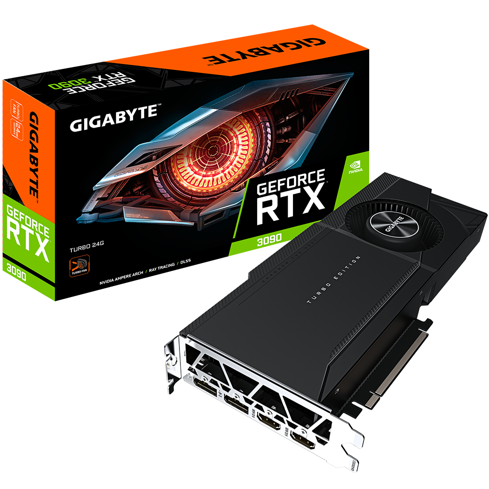 Gigabyte NVIDIA GeForce RTX 3090 TURBO 24GB GDDR6X Graphics Card