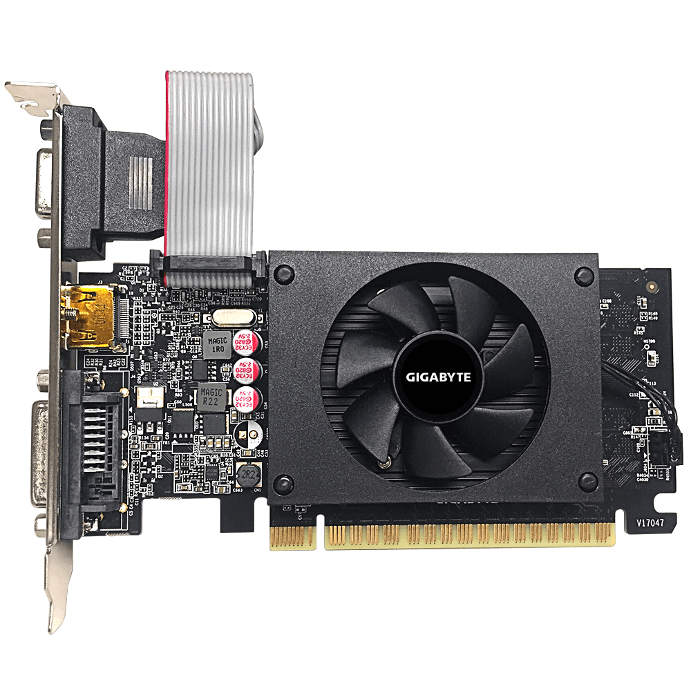 Gigabyte NVIDIA GT 710 D5 954MHz 2GB GDDR5 1xHDMI 1xDVI 1xD-Sub Low Profile 1xFan 300W