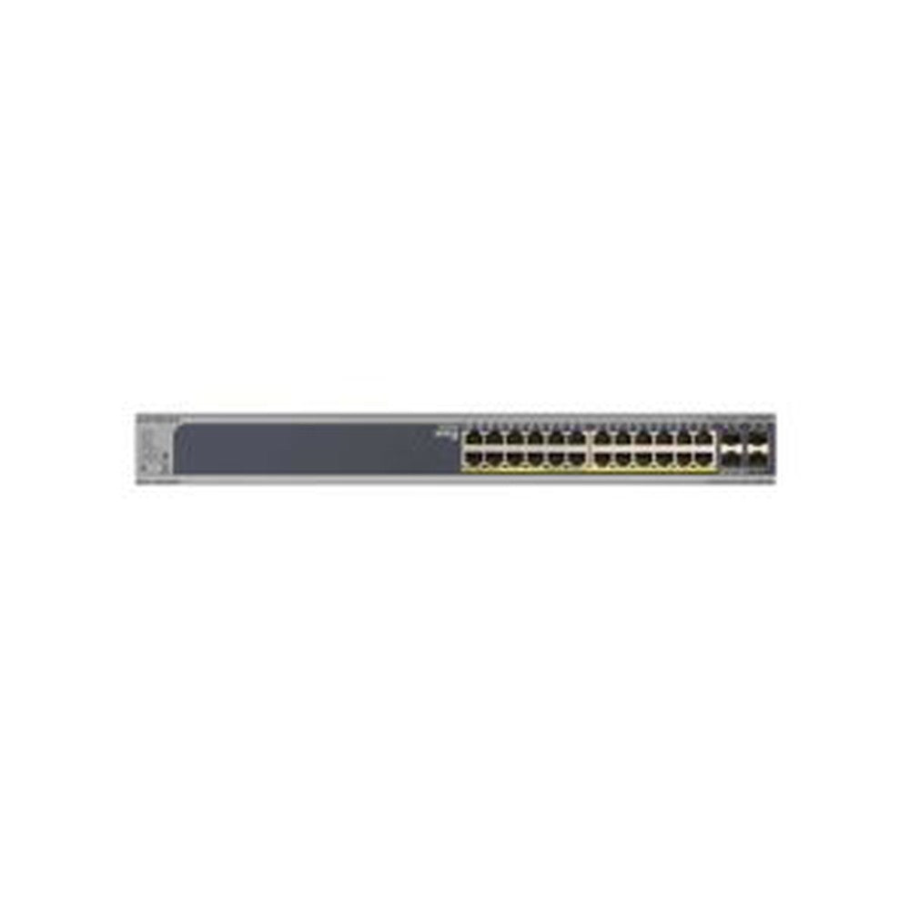 NETGEAR 24-Port 190W Gigabit PoE+ Ethernet Smart Managed Pro Switch with 4 SFP Ports (GS728TPv2)