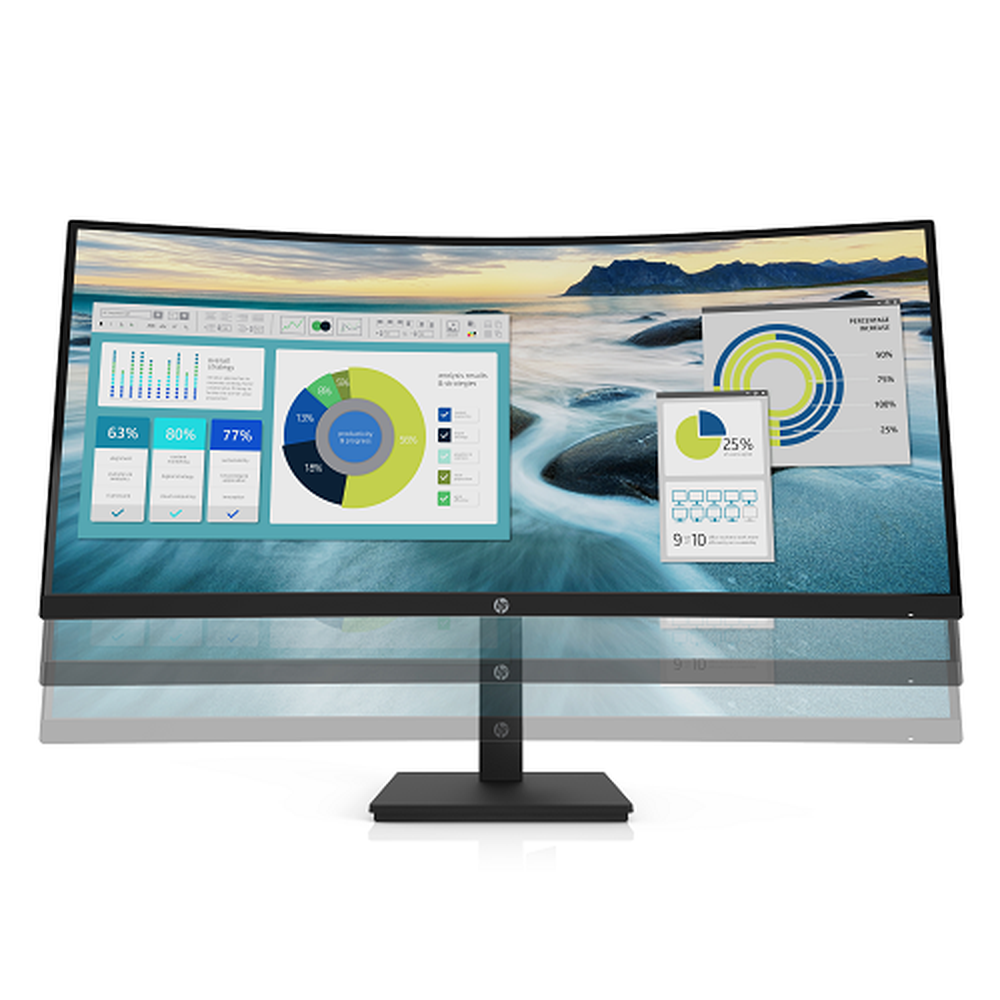 HP P34hc G4 34" WQHD CURVED EYE EASE 21:9 3440x1440 USB-C (65W PD) DP+HDMI SPEAKERS Tilt Height USB 3 Yrs (replaces E344c 6GJ95AA)