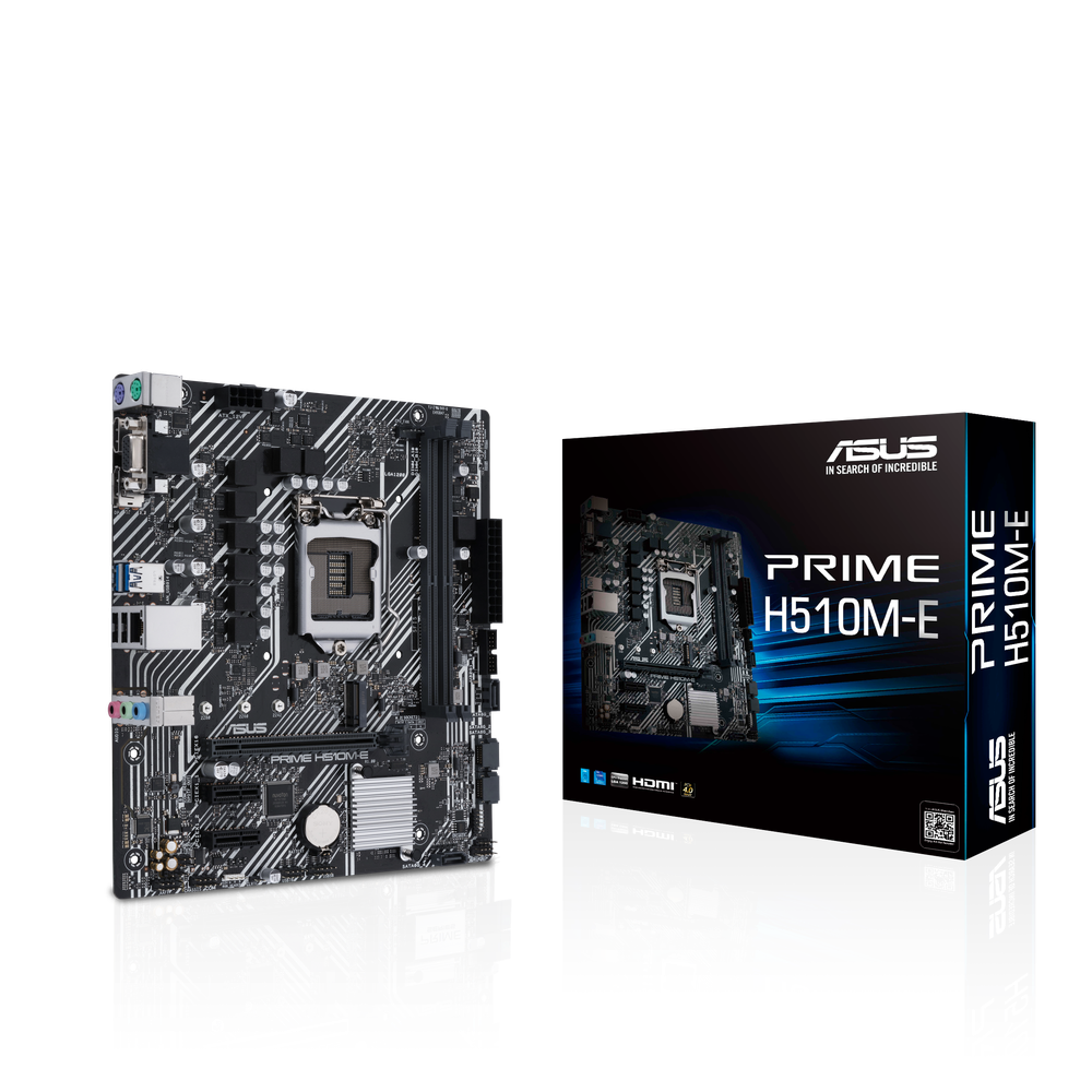 Asus Intel H510 (LGA 1200) micro ATX motherboard with PCIe 4.0 32Gbps M.2 slot Intel 1 Gb Ethernet USB 3.2