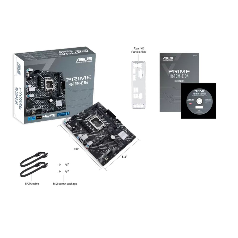 PRIME H610M-E D4//LGA1700H610USB3.2 GEN 1DUAL M.2MB