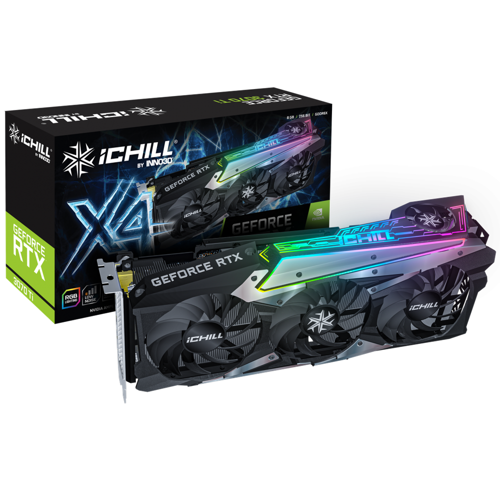 Inno3D NVIDIA RTX 3070 Ti LHR iCHILL X4 1830MHz 8GB GDDR6X 3xDP 1xHDMI ATX 4xFans 750W