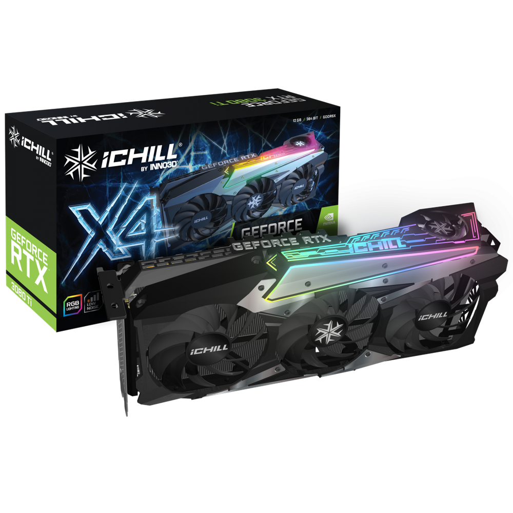 Inno3D NVIDIA RTX 3080 Ti LHR iChill X4 1710MHz 12GB GDDR6X 3xDP 1xHDMI ATX 4xFans 750W