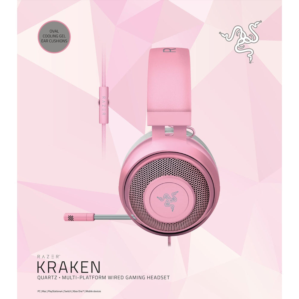 Razer Kraken - Multi-Platform Wired Gaming Headset - Quartz - FRML Packaging