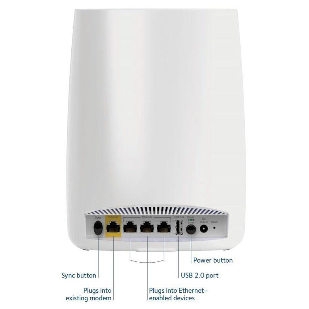 Netgear Orbi High-performance AC3000 Tri-band WiFi System (Router & Satellite)