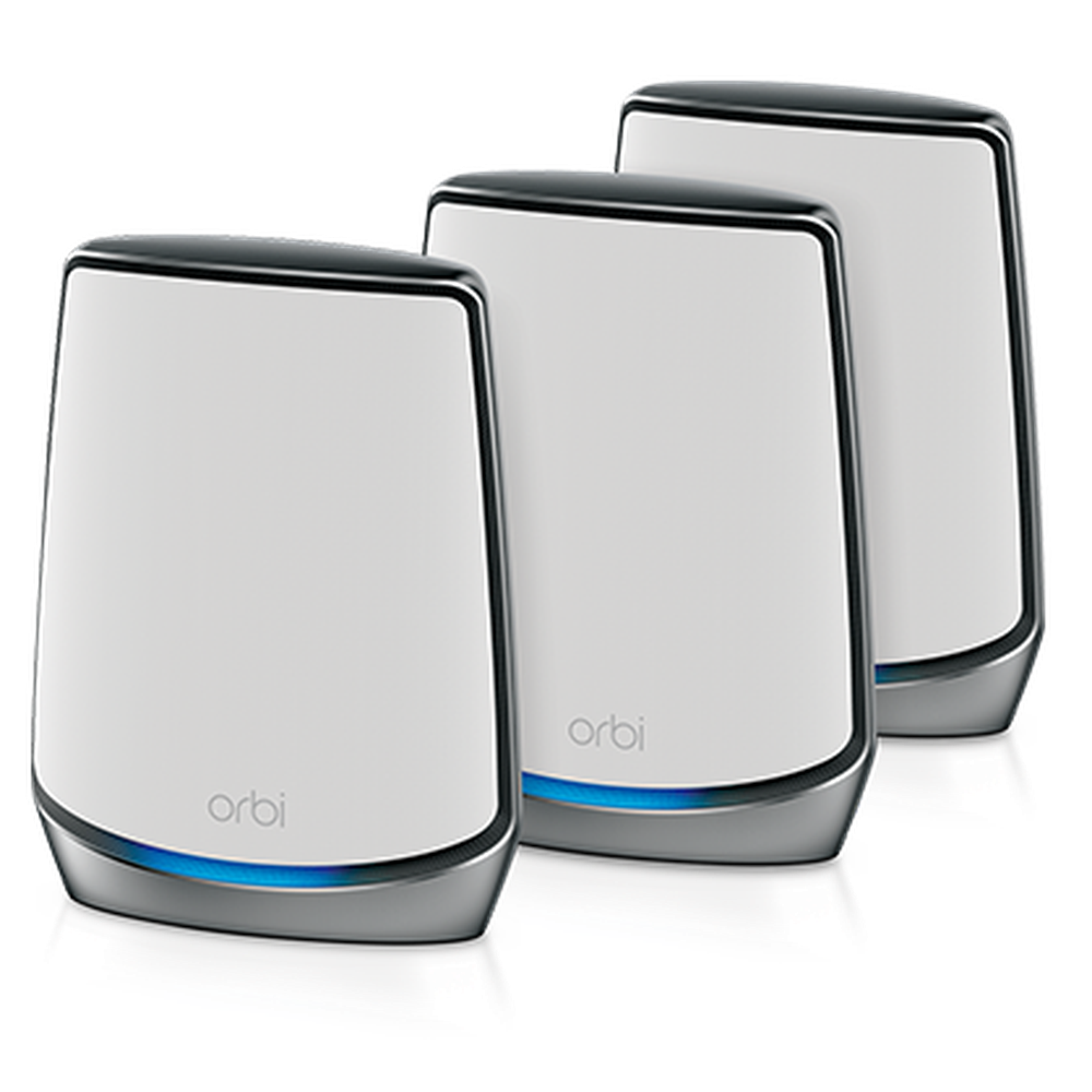 NETGEAR Orbi AX6000 Tri-band Mesh WiFi 6 System- 3 pack (RBK853)