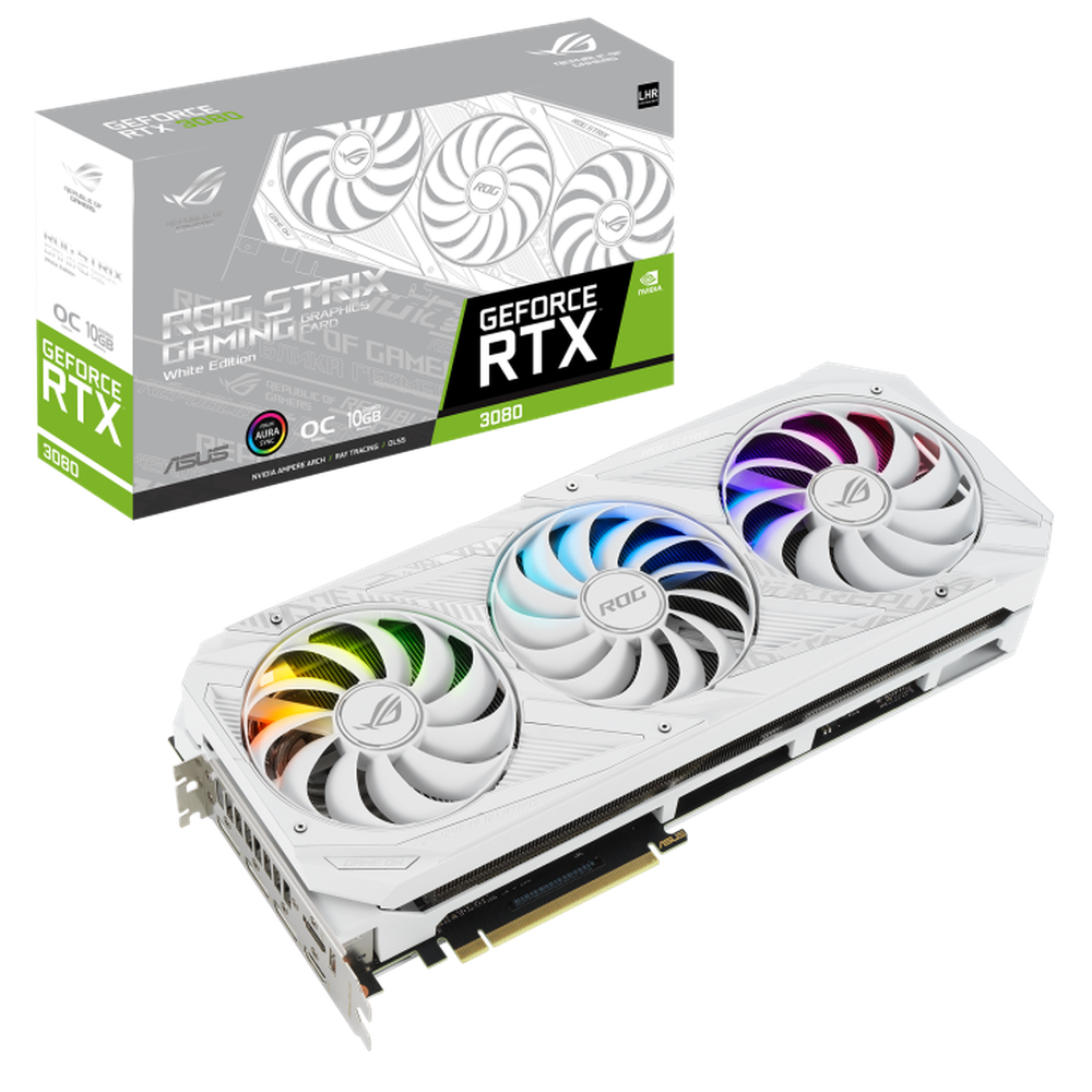 Asus NVIDIA ROG-STRIX-RTX3080-O10G-V2-WHITE Graphic Card