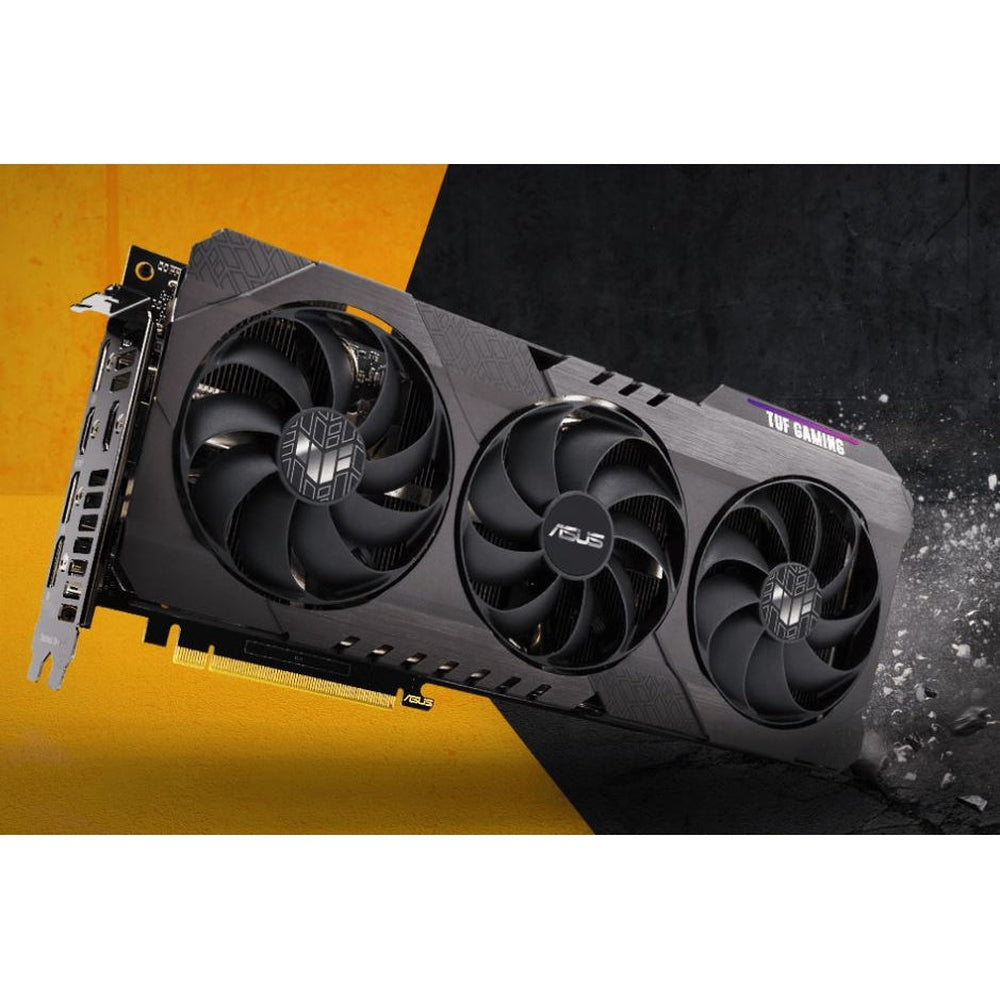 Asus NVIDIA TUF Gaming GeForce RTX 3070 V2 OC Edition 8GB GDDR6 with LHR offers a buffed-up design that delivers chart-topping thermal performance.