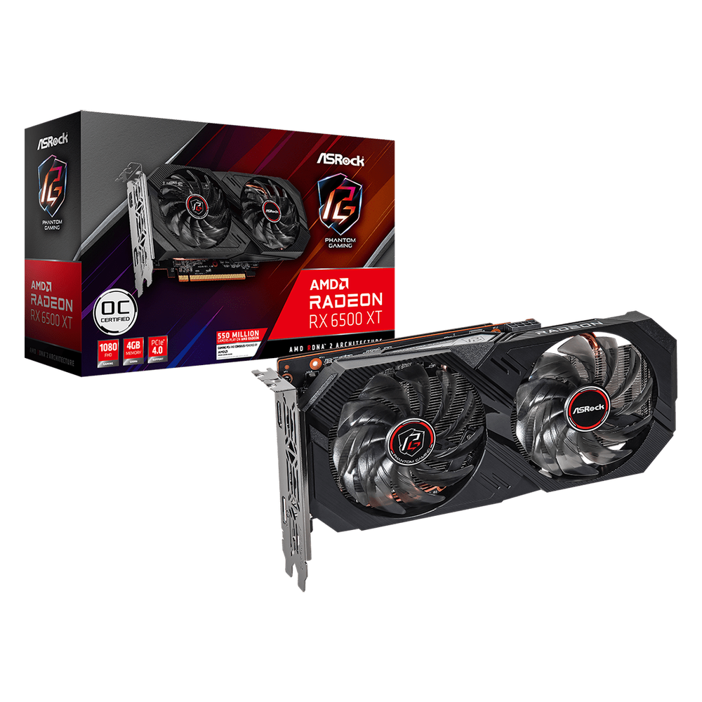 ASRock Custom Card - AMB RX6500XT-PGD-4GO