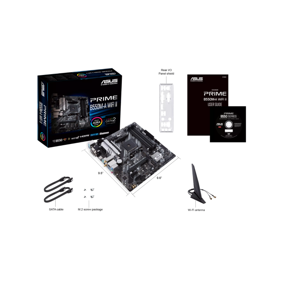 AMD ASUS PRIME-B550M-A-WIFI-II Gaming Motherboard