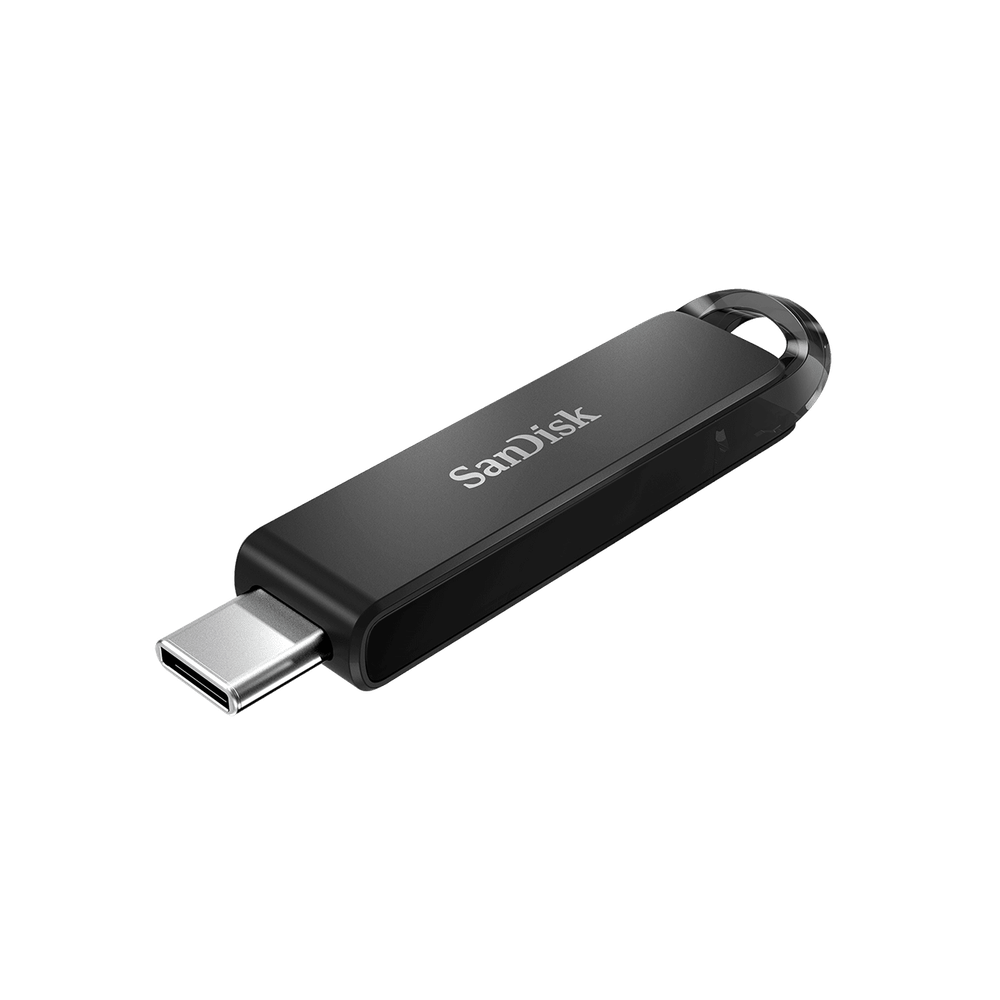 SanDisk Ultra USB Type-C Flash Drive CZ460 128GB USB Type C 3.1 Black Super-thin Retractable 5Y