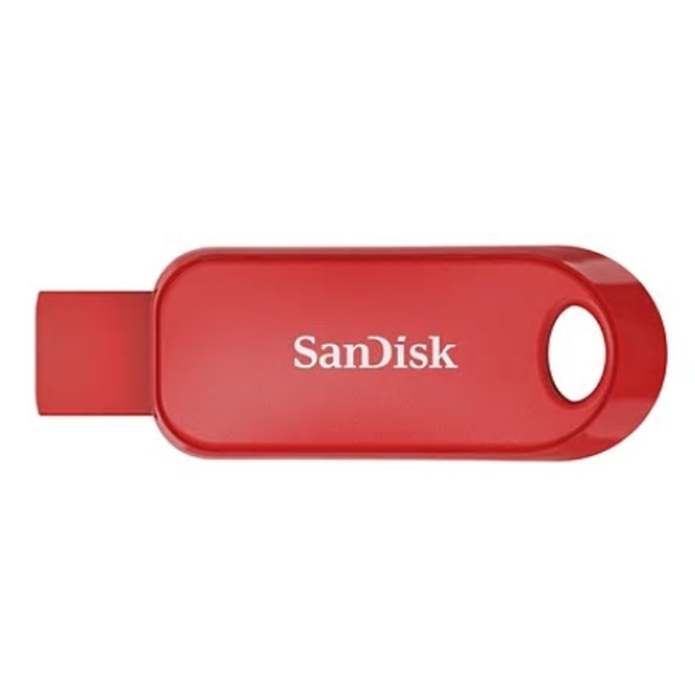 SanDisk Cruzer Snap USB Flash Drive CZ62 32GB USB2.0 Red Retractable Design 5Y