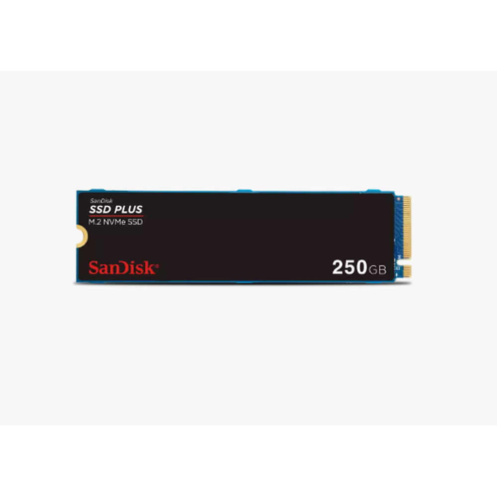 SanDisk Plus NVMe SSD 250GB PCIe Gen 3.0 M.2 2280-S3-M Speeds up to SR2400MB/s SW1500MB/s 3Y