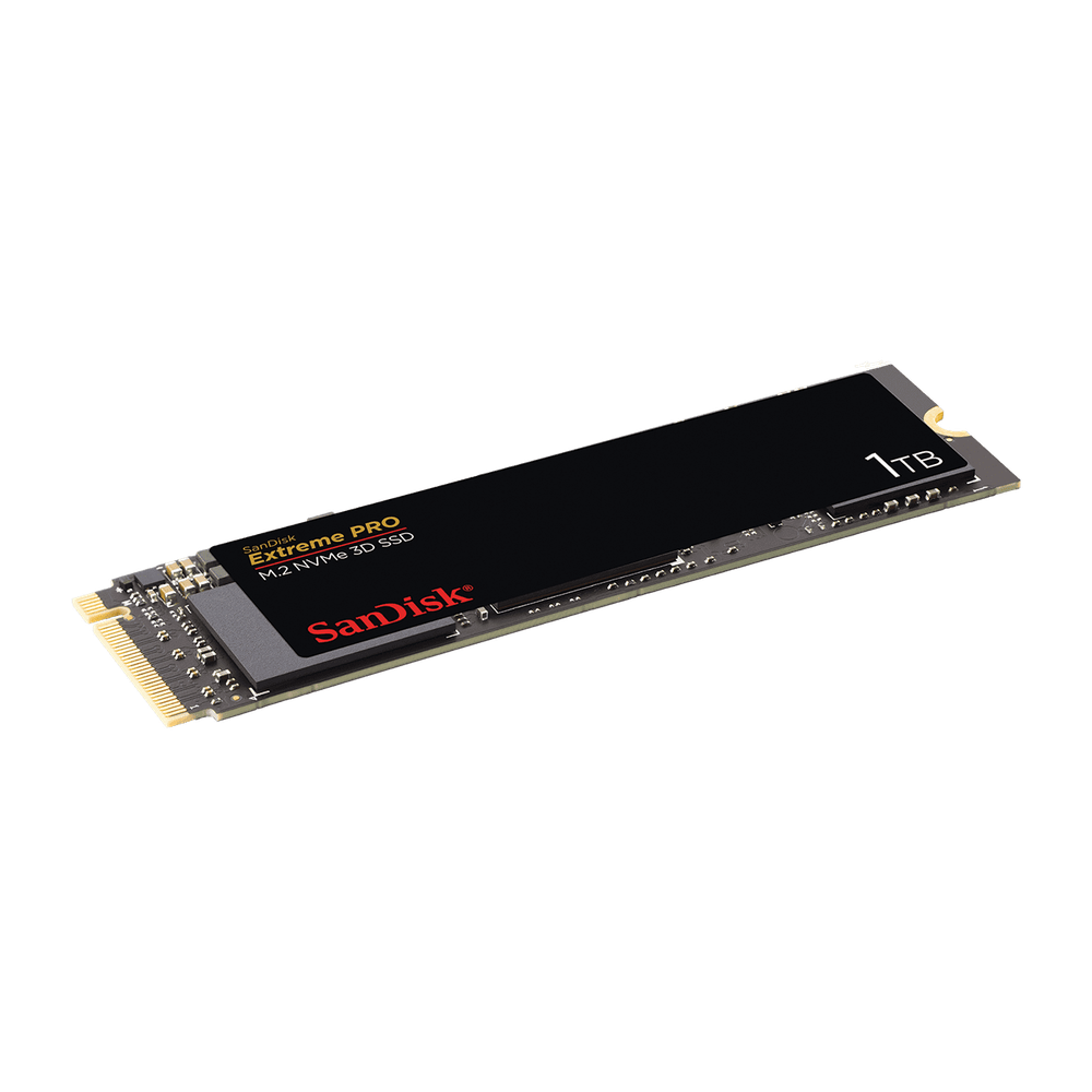 SanDisk SSD Extreme PRO 1TB M.2 2280 NVMe 3D Seq. Read 3400MB/s Seq. Write 2800MB/s 5 Years