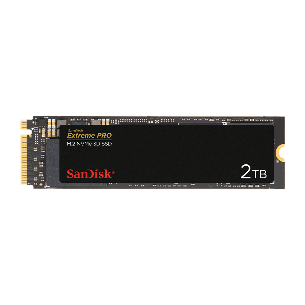 SanDisk SSD Extreme PRO 2TB M.2 2280 NVMe 3D Seq. Read 3400MB/s Seq. Write 2900MB/s 5 Years