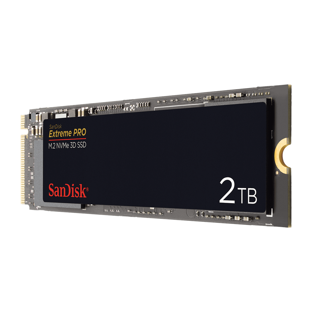 SanDisk SSD Extreme PRO 2TB M.2 2280 NVMe 3D Seq. Read 3400MB/s Seq. Write 2900MB/s 5 Years