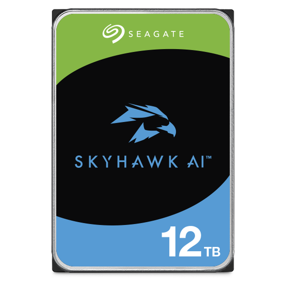 Seagate SkyHawk AI Surveillance 3.5" HDD 12TB  SATA 6Gb/s 7200RPM 256MB Cache 5 Years or 2M Hours