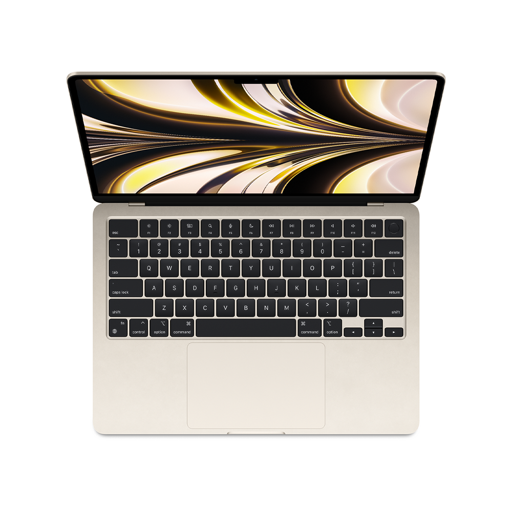 Apple 13-inch MacBook Air: Apple M2 chip with 8-core CPU and 10-core GPU 512GB - Starlight