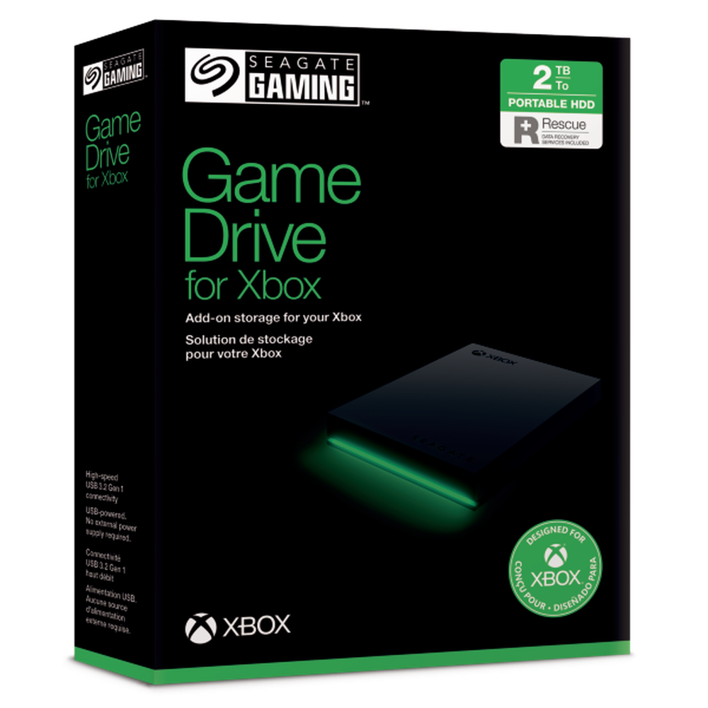 Seagate 2TB Xbox Game Drive BLACK