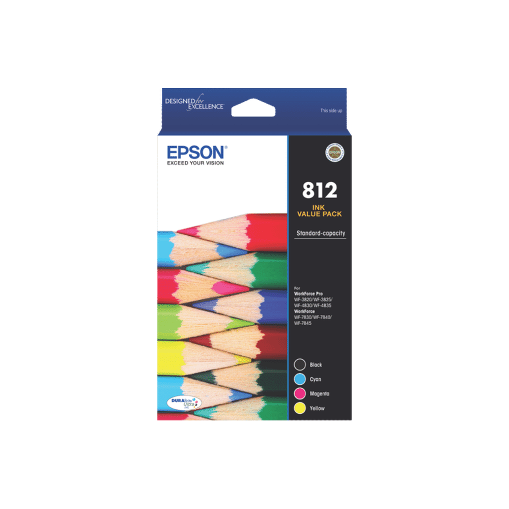 Epson 812 - Std Capacity DURABrite Ultra - Ink Cartridge Value Pack