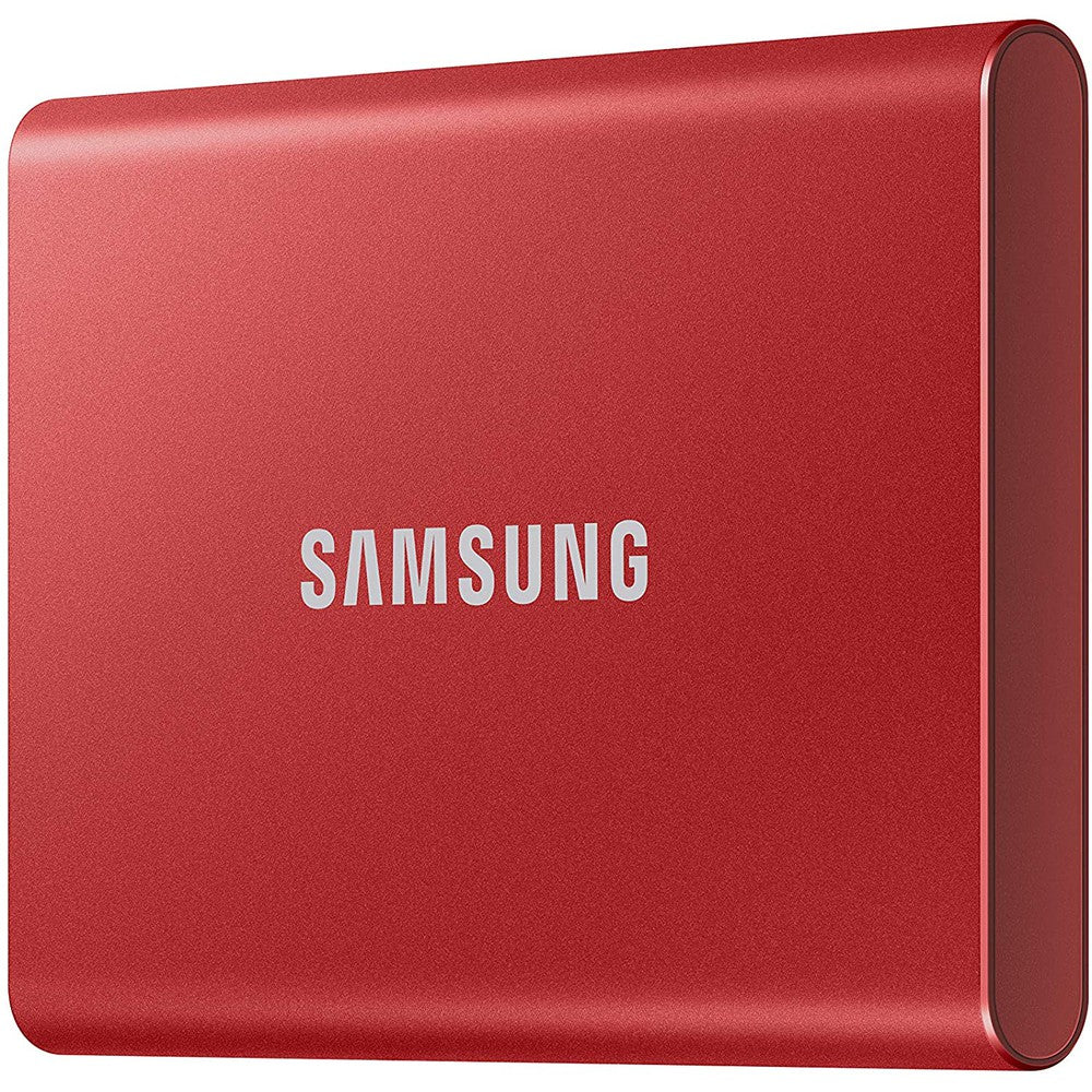 Samsung Portable SSD T7 1TB Metallic Red USB3.2 Type-C R/W(Max) 1050MB/s Aluminium Case